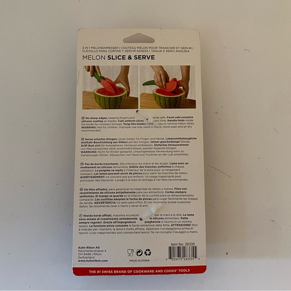 KUHN RIKON SLICE & SERVE MELON KNIFE - Picture 7 of 7